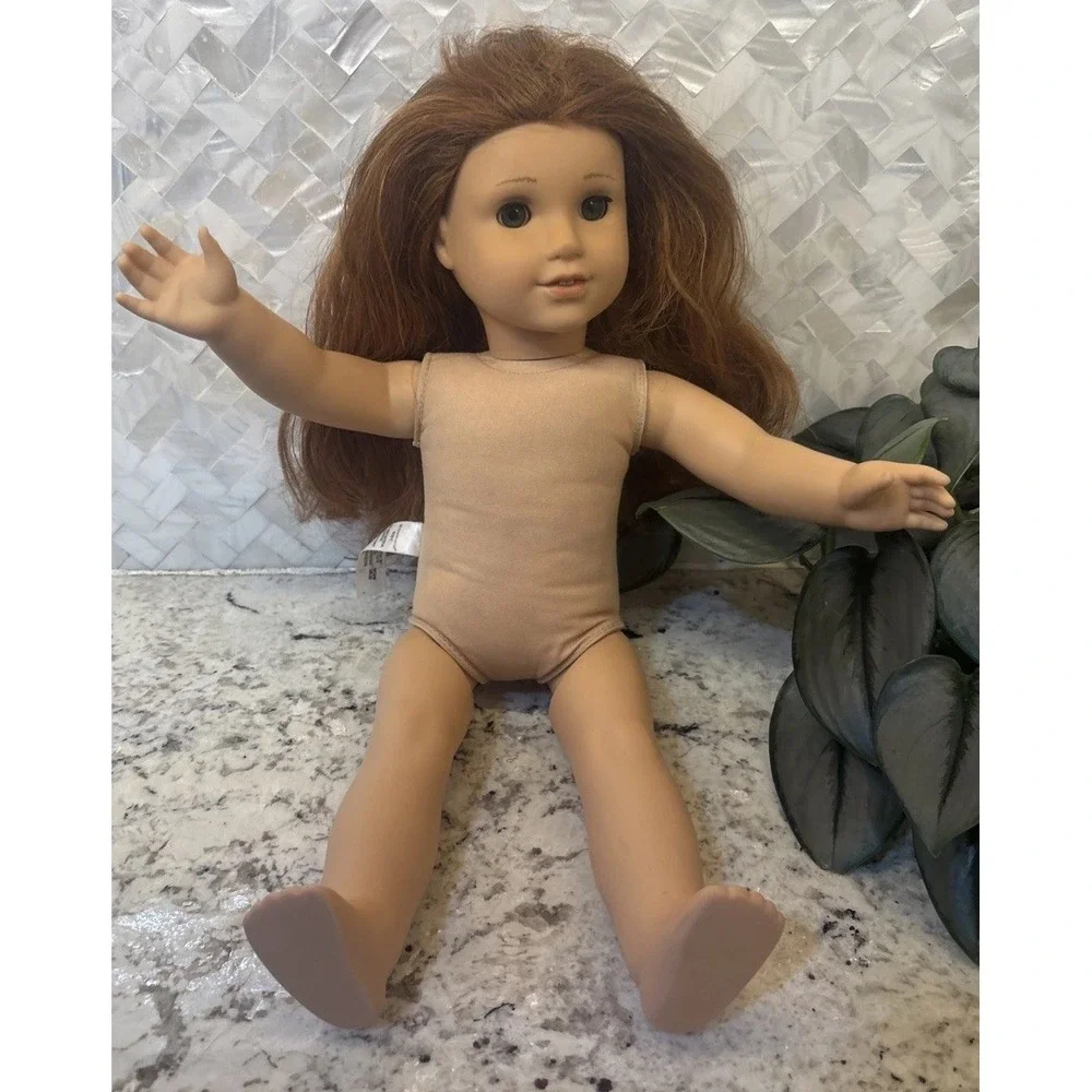 American Girl Doll 2017 Truly Me Number 61? Sleep Eyes Red Hair Green Eyes/Read